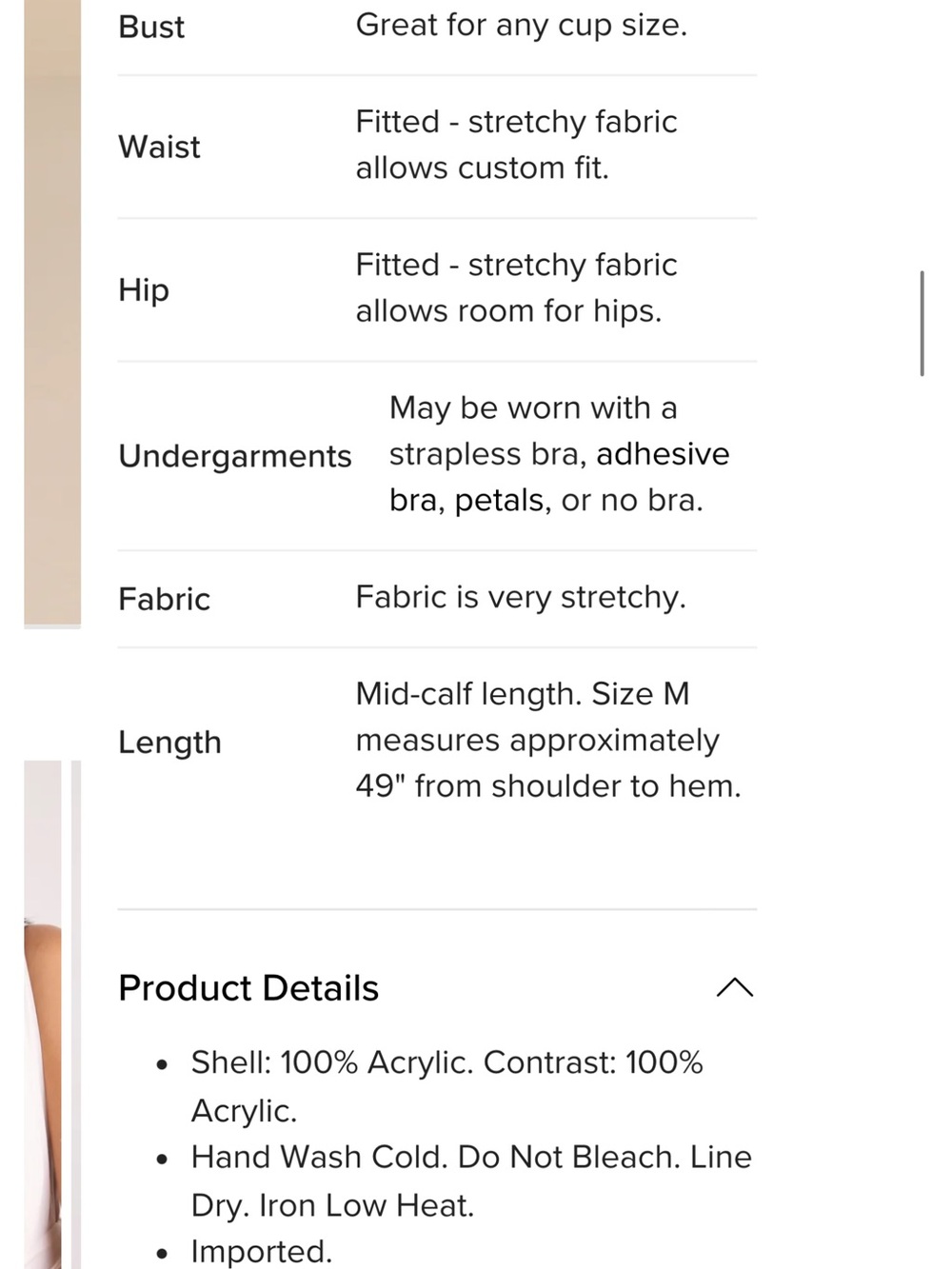 Lulus Sophisticated Composure Cream Soft Knit Faux Button-Front Midi Dress Small - Picture 10 of 12